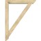 Ekena Millwork Traditional Slat Rough Sawn Bracket w/ Offset Brace, Douglas Fir, 6"W x 36"D x 48"H BKT0604X36X48TRA06RDF - alternate 3